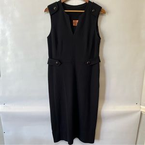 Tory Burch Declan Dress Wool Blend Black